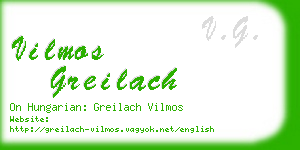 vilmos greilach business card